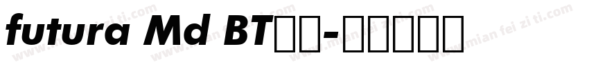 futura Md BT字体字体转换